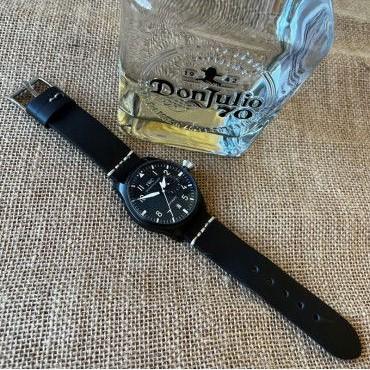 Diloy 腕時計ベルト 20mm 本革 エイジング オイルレザー バンド ref392 ヴィンテージ イタリア カーフスキン ダークブラウン |  | 05