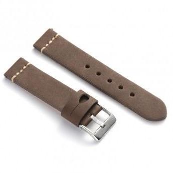 Diloy 腕時計ベルト 20mm 本革 エイジング オイルレザー バンド ref392 ヴィンテージ イタリア カーフスキン ダークブラウン |  | 01