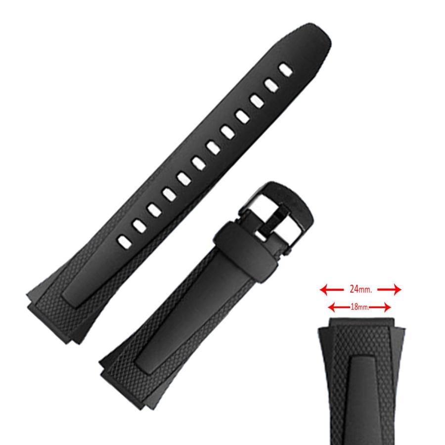 互換品 Diloy 腕時計 ベルト カシオ バンド  W-752-2BVW, W-752-4BVW, W-752-9BVW, W-755-1AVW, W-752-1AW |  | 01