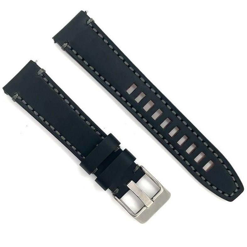 Diloy 腕時計ベルト 22mm 本革 エイジング オイルレザー バンド ref414 ヴィンテージ イタリア カーフスキン ブラック |  | 01