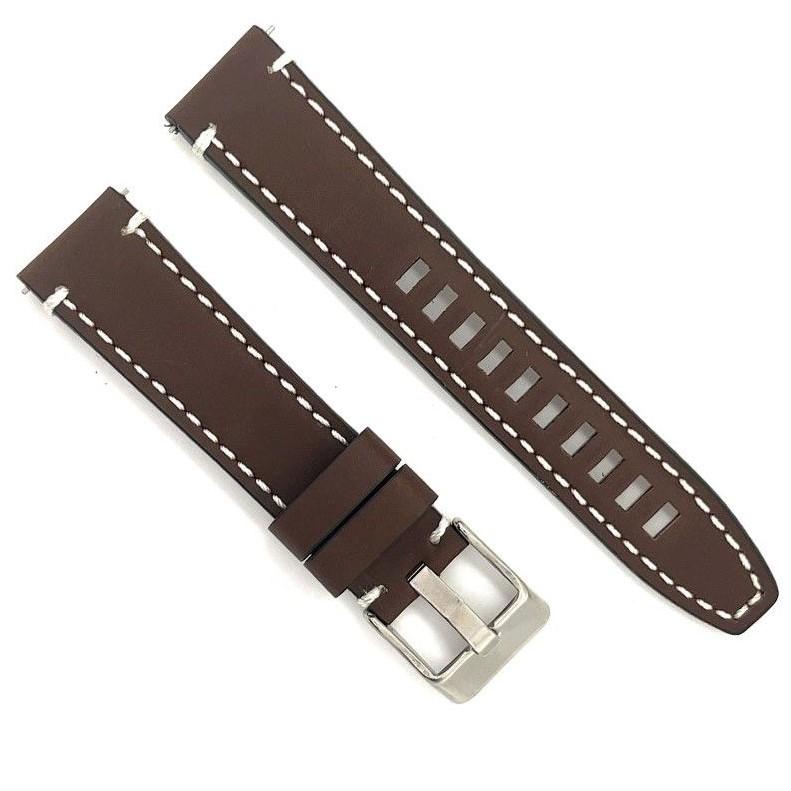 Diloy 腕時計ベルト 22mm 本革 エイジング オイルレザー バンド ref414 ヴィンテージ イタリア カーフスキン ダークブラウン |  | 01
