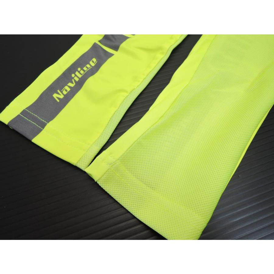 半メッシュ サマー アームカバー 日焼け防止 サイクリング Mサイズ 蛍光 イエロー キャップ付き 自転車 |  | 01