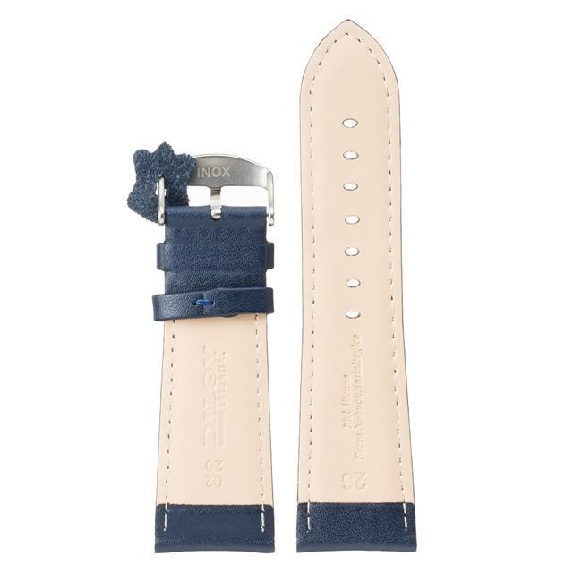 Diloy 腕時計 ベルト 30mm 本革 幅広 ワイド レザー バンド 302EA マリンブルー |  | 01