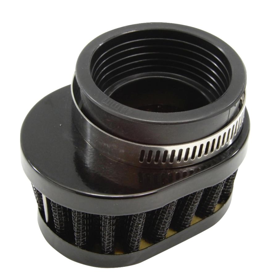 パワーフィルター 54mm バイク オーバル ショート 黒 4個 パワーフィルター 54mm バイク オーバル ショート 黒 4個