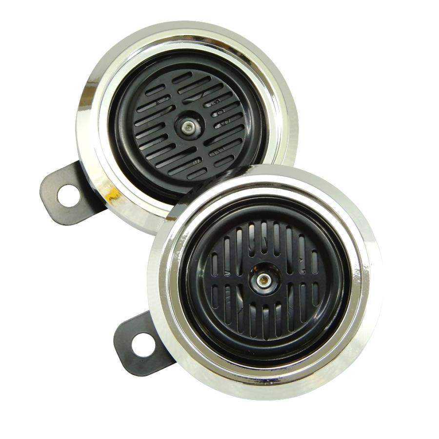 ダブルホーン 12V 汎用 ブラック フィン メッキ GSX XJR CBX CB CL400 CBX400F CB1100F GX400 ビラーゴ250 バルカン400 GS400 GSX250E ザリ ゴキ XJ400 ゼファー |  | 03