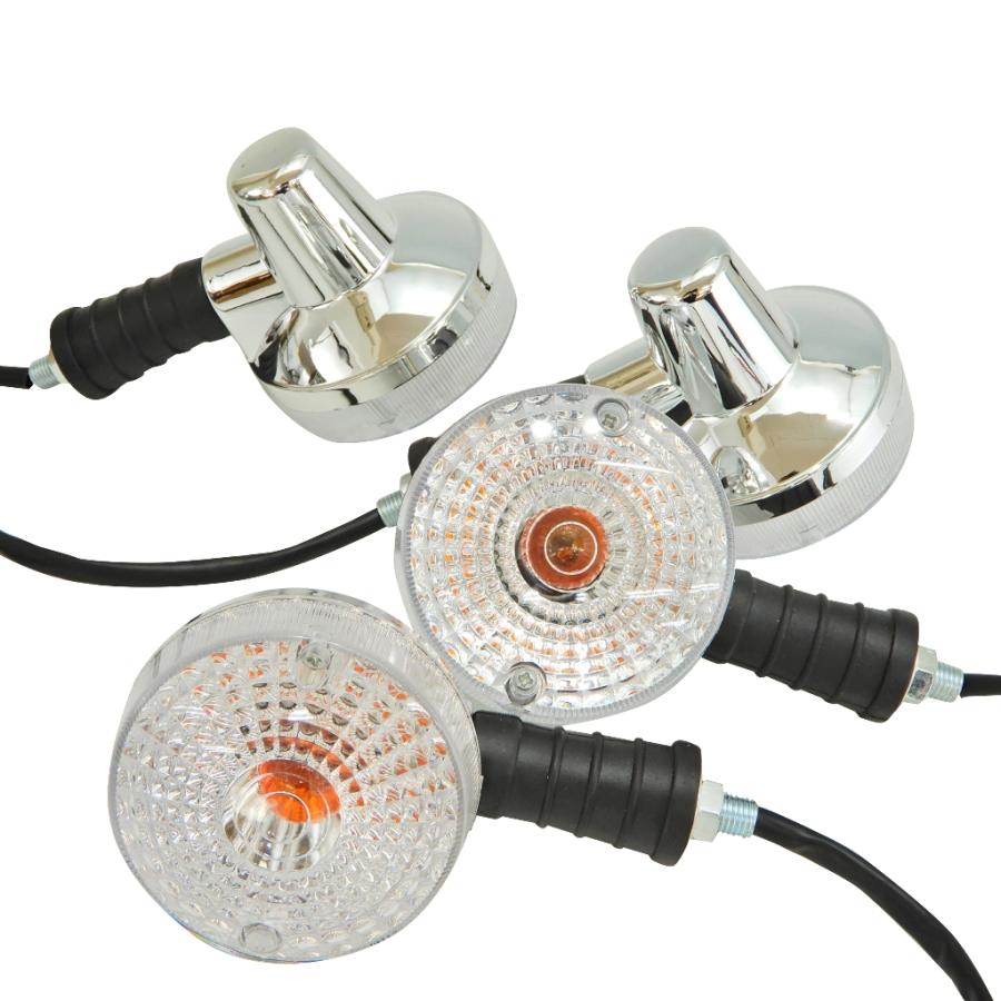 曲がる でかい GS ウインカー クリア4個 GS400 GSX250E GSX400E ゴキ