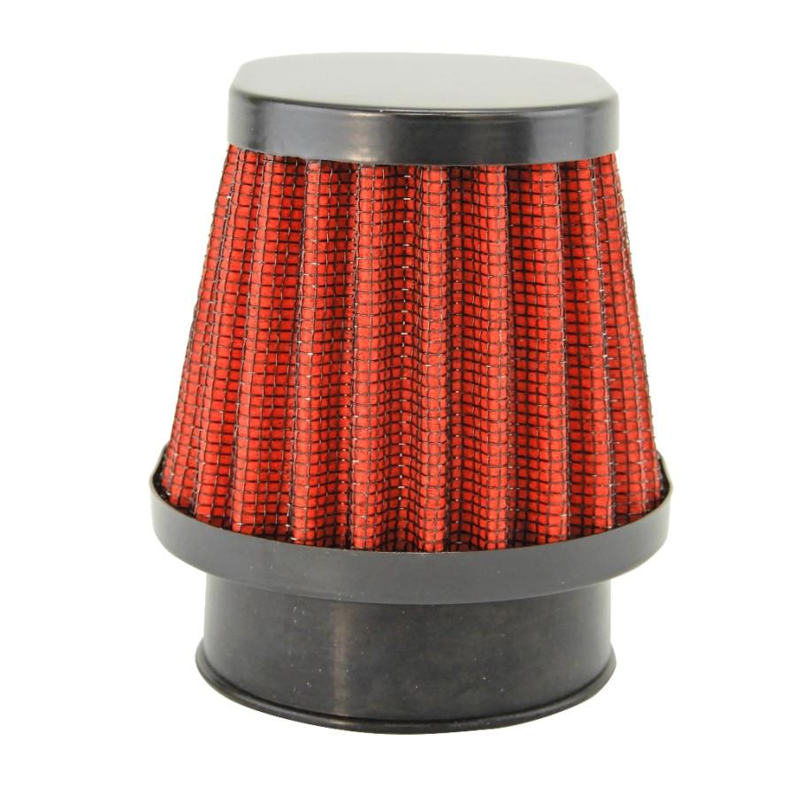 スパイク その他 すず様 パワーフィルター 48mm バイク オーバル レッドxブラック 4個 : AGER