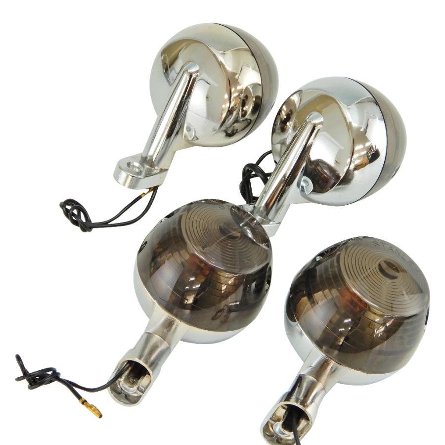 互換品 ウインカー シャリィ DAX 純正タイプ 配線1本仕様 4個 スモーク モンキー カブ スーパーカブ シャリー | 