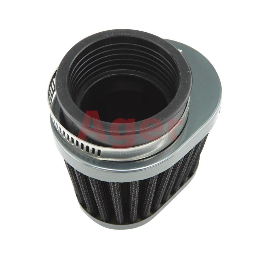 パワーフィルター 50mm バイク オーバル ガンメタx黒 500SS 750SS CB-1 CB400SF CBR400F CBR400R CBR400RR CBX400F CBX400Fインテグラ FZR400R FZR400RR GPZ400F |  | 03