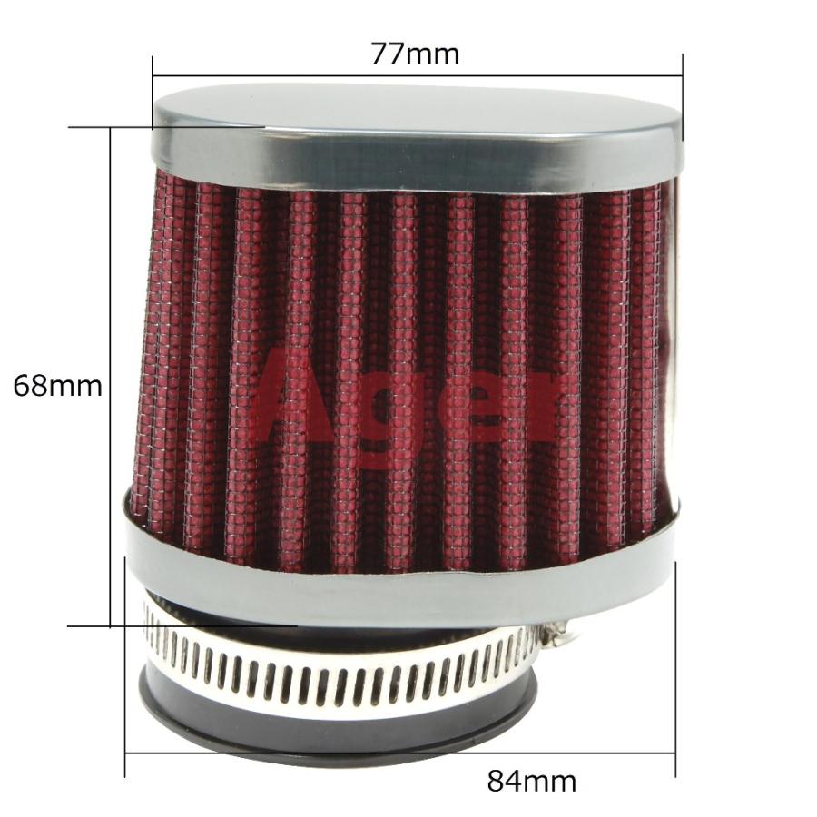 パワーフィルター 54mm バイク オーバル ガンメタx赤 ゼファー1100 GPZ750F ZRX1200 ZRX1100 Z1000R Z750FX-2 Z750FX-3 CB750F CB900F CB1100F |  | 01