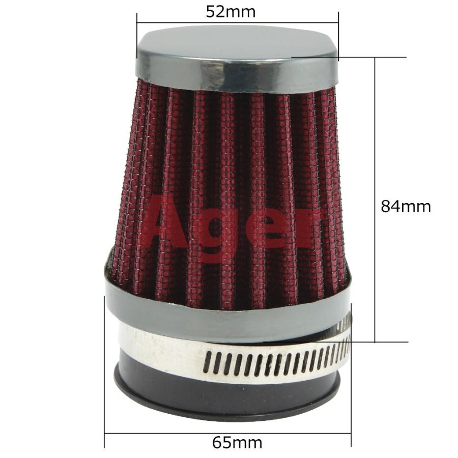 パワーフィルター 54mm バイク オーバル ガンメタx赤 ゼファー1100 GPZ750F ZRX1200 ZRX1100 Z1000R Z750FX-2 Z750FX-3 CB750F CB900F CB1100F |  | 02