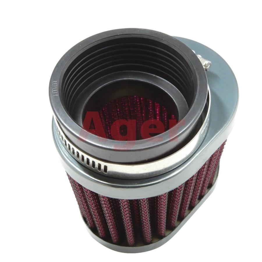 パワーフィルター 54mm バイク オーバル ガンメタx赤 ゼファー1100 GPZ750F ZRX1200 ZRX1100 Z1000R Z750FX-2 Z750FX-3 CB750F CB900F CB1100F |  | 03