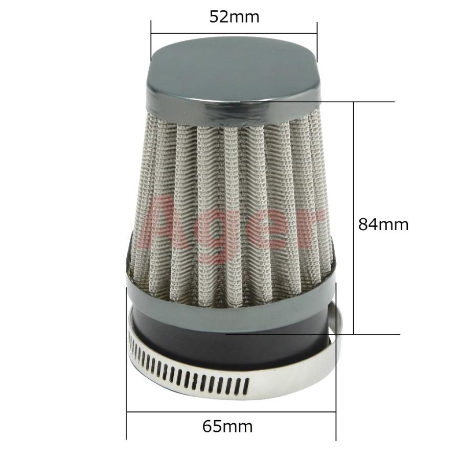 パワーフィルター 48mm バイク オーバル ガンメタxステンレス バンディット RX400 RZ250 RZ350 SR400 TW225 XJ400 XJR1200 XJR1300 XJR400R |  | 02