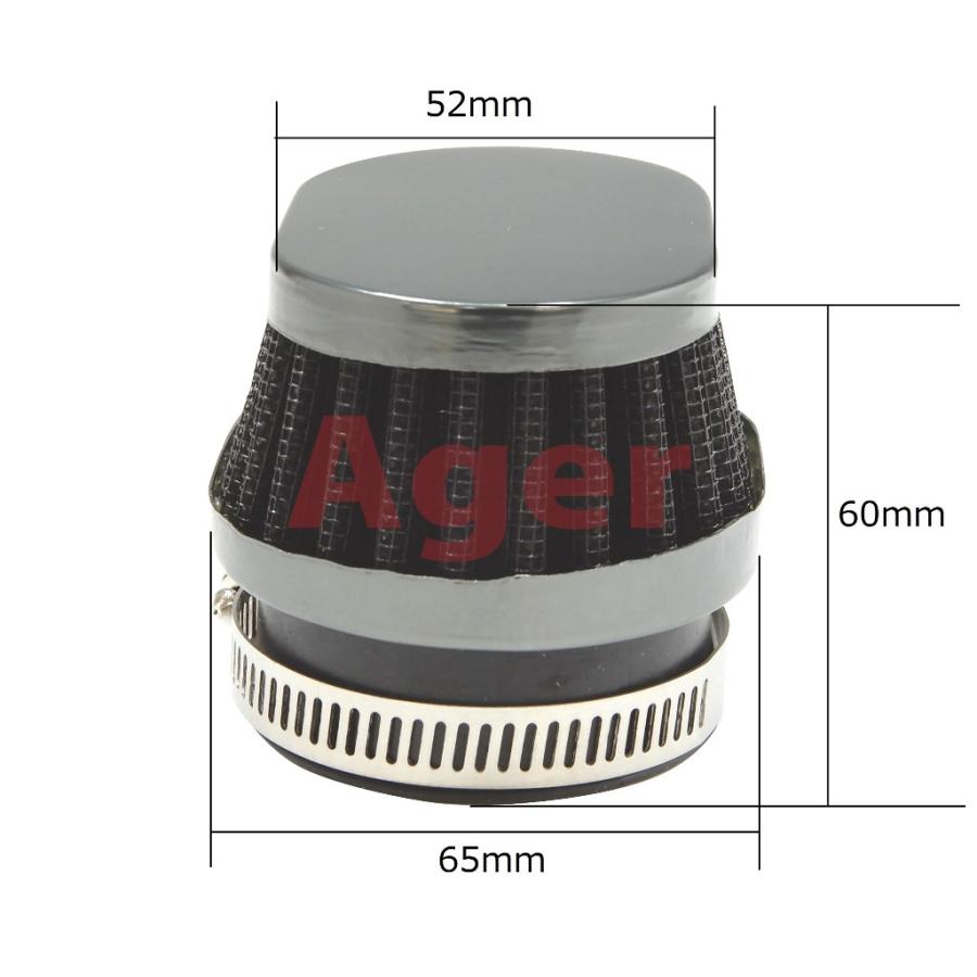 パワーフィルター 54mm  バイク オーバル ショート ガンメタx黒 ゼファー1100 GPZ750F ZRX1200 ZRX1100 Z1000R Z750FX-2 Z750FX-3 CB750F CB900F CB1100F |  | 02