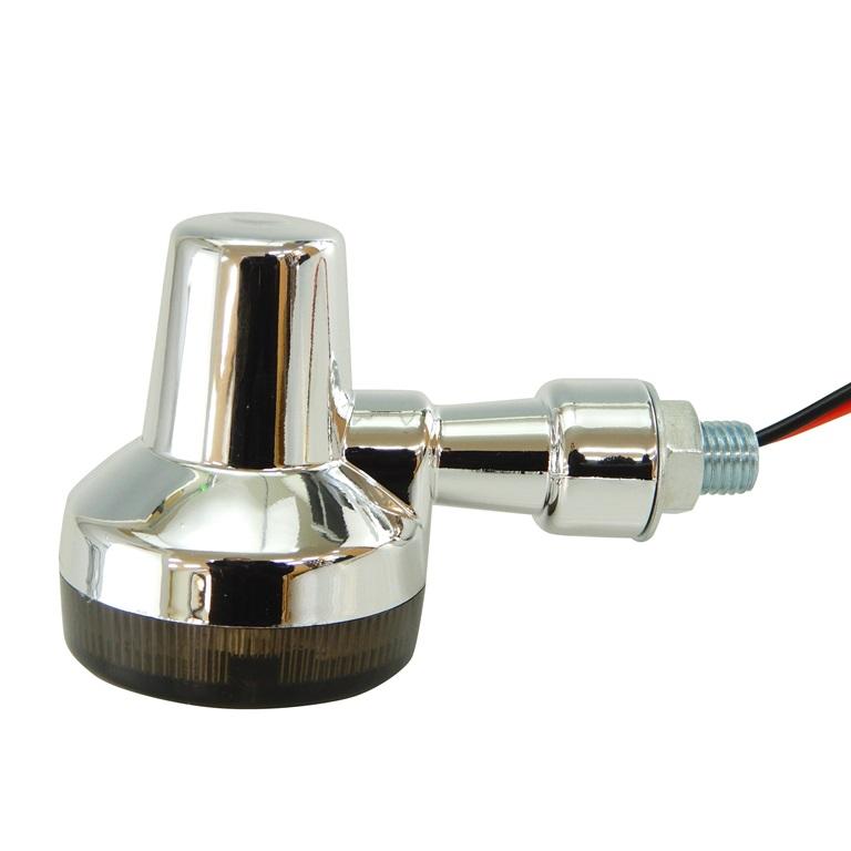 GS ミニ ウインカー 汎用 ZII Z2タイプ スモークxメッキ 4個 : AGER