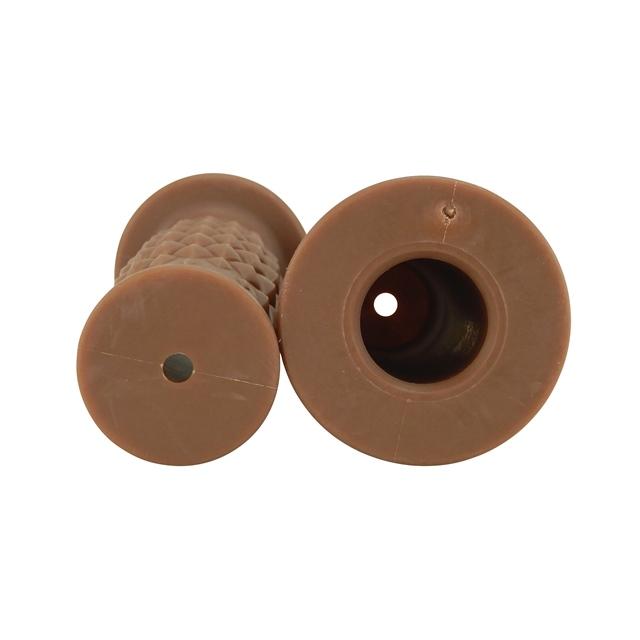 ハンドルグリップ ダイヤ柄 旧車 クラシック タル型 22.2mm ライトブラウン バイク カスタム ラバーグリップ ビンテージ 樽型 汎用 |  | 01