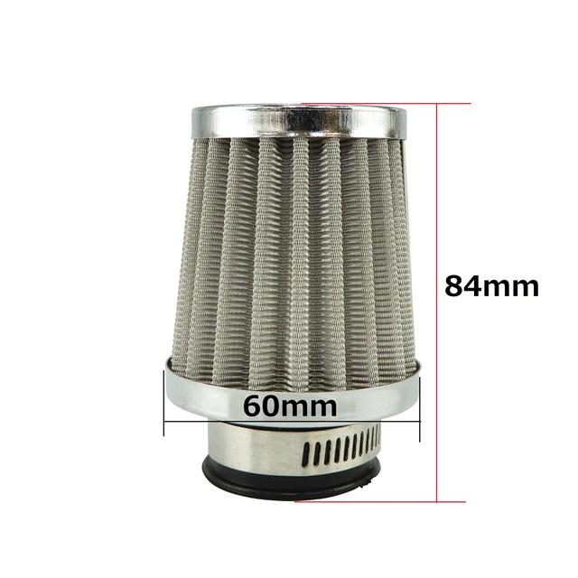 パワーフィルター 35mm スリムロング 2個 メッキ 汎用 ゴリラ,エイプ