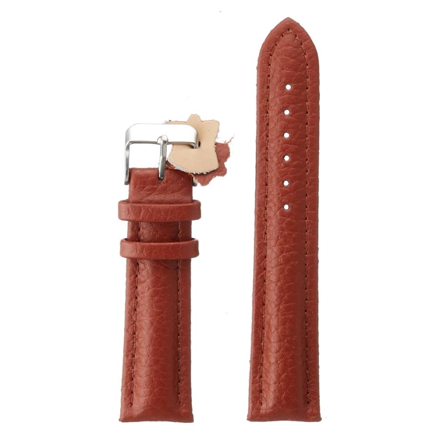 腕時計 ベルト 本革 カーフスキン 20mm クロノグラフ スポーティ Diloy P338エリート ブラウン | 