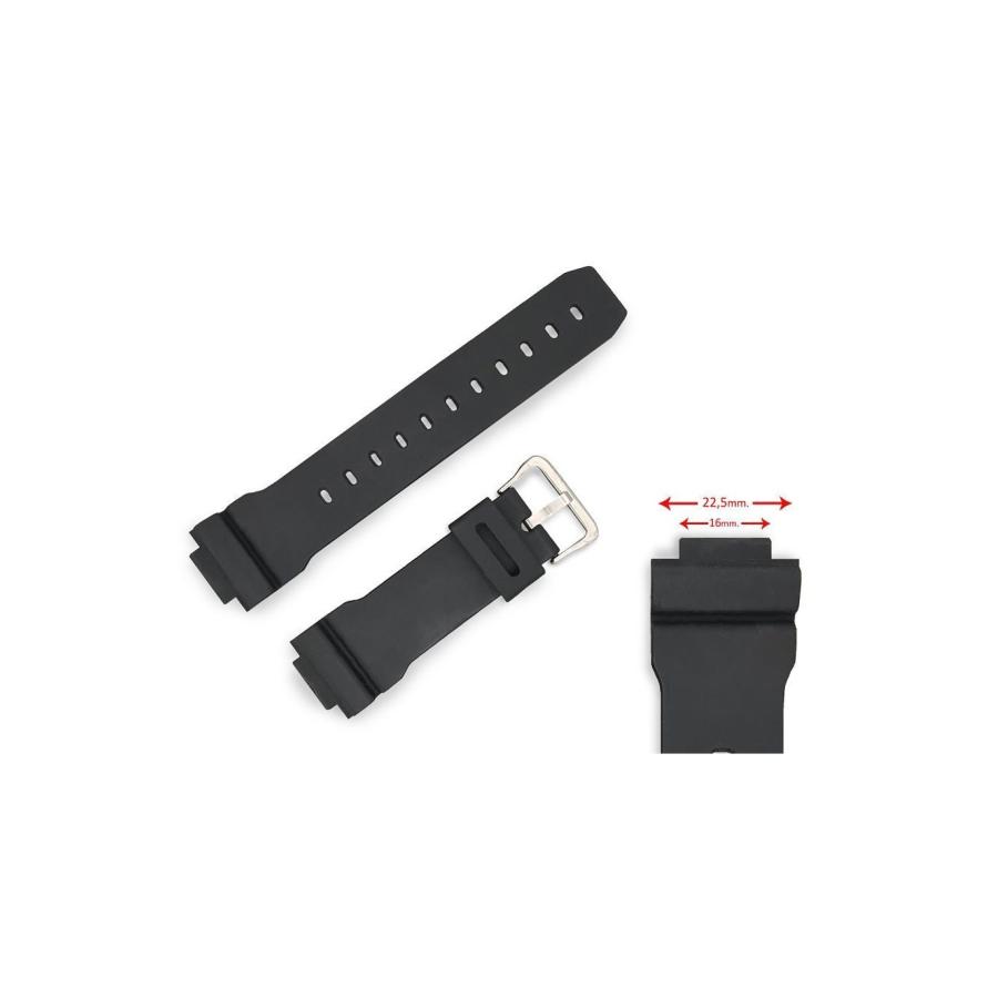 互換品 腕時計 ベルト 16mm カシオウレタンバンド Diloy 413F3 |  | 03