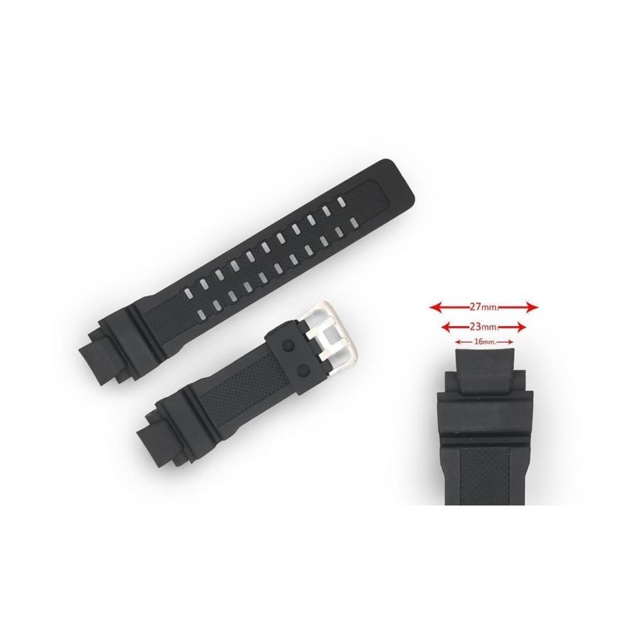 互換品 Diloy 腕時計 ベルト 23mm カシオ G-SHOCK ウレタンバンド GW-A1100,GW-A1000,GW-4000,GA-1000,G-1400,GWA1100,GWA1000,GW4000,GA1000,G1400 | G-SHOCK | 01