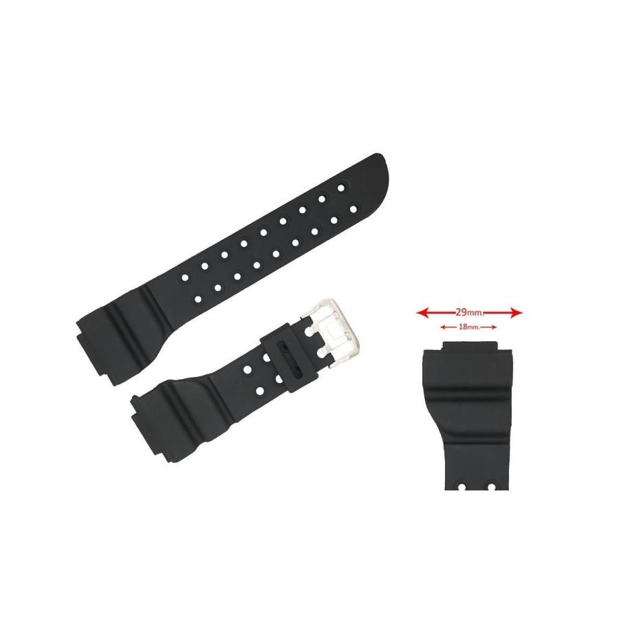互換品 Diloy 腕時計 ベルト 18mm カシオ G-SHOCK ウレタンバンド W7631,GF-1000-1J,GW-225A-1J,DW-8200,GW-200,GW-200TC | G-SHOCK | 01
