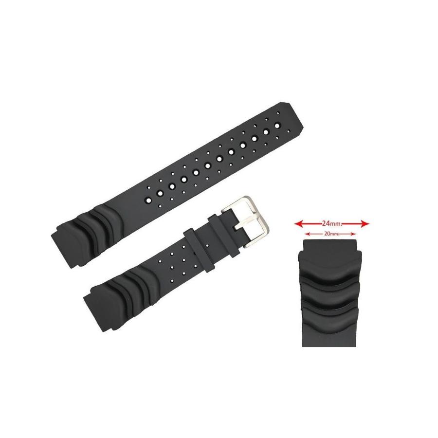 互換品 Diloy 腕時計 ベルト 20mm シチズンウレタンバンド CIT3D |  | 01