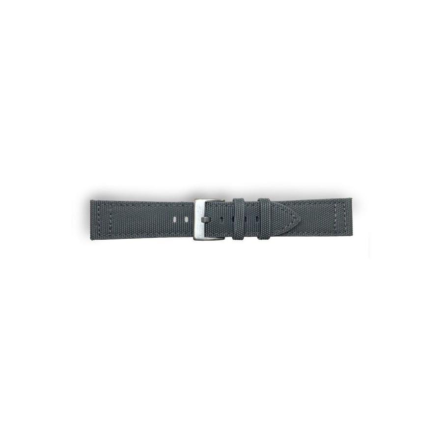 Diloy 腕時計ベルト 20mm イタリアン カーフレザー レジスタントファブリック 416フラット グレー |  | 01