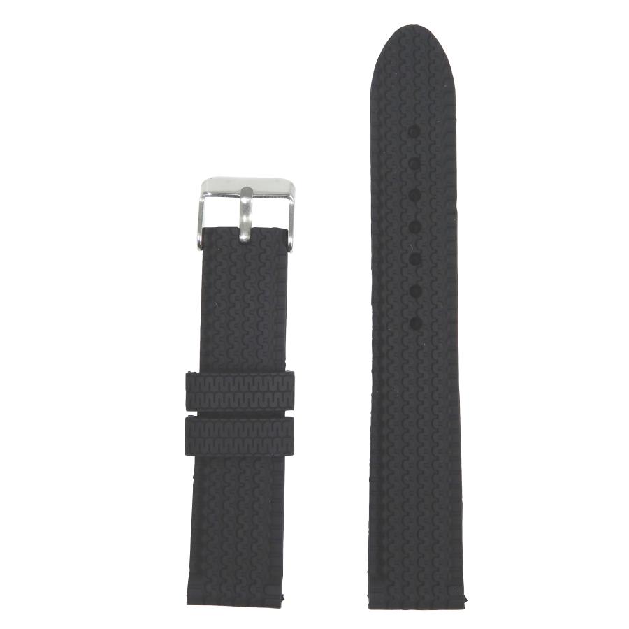 Diloy 腕時計ベルト シリコン 耐汗性 ヨーロピアン ソフトタッチ スマートウォッチ Ref.S222 ブラック 24mm | 
