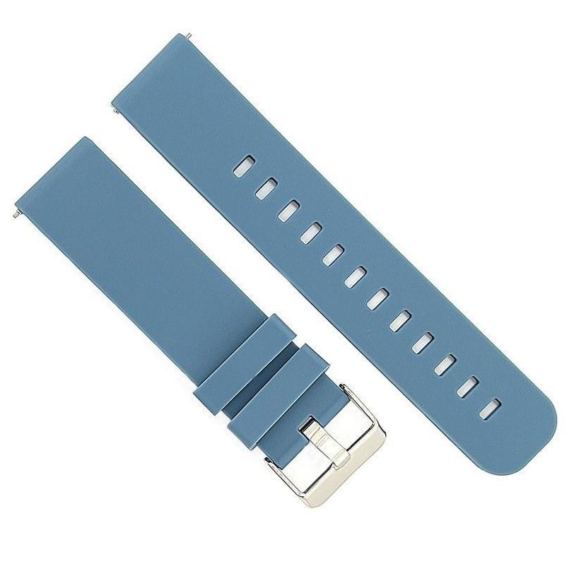 Diloy 腕時計ベルト シリコン 耐汗性 ヨーロピアン ソフトタッチ スマートウォッチ ネイビーブルー 22mm |  | 01