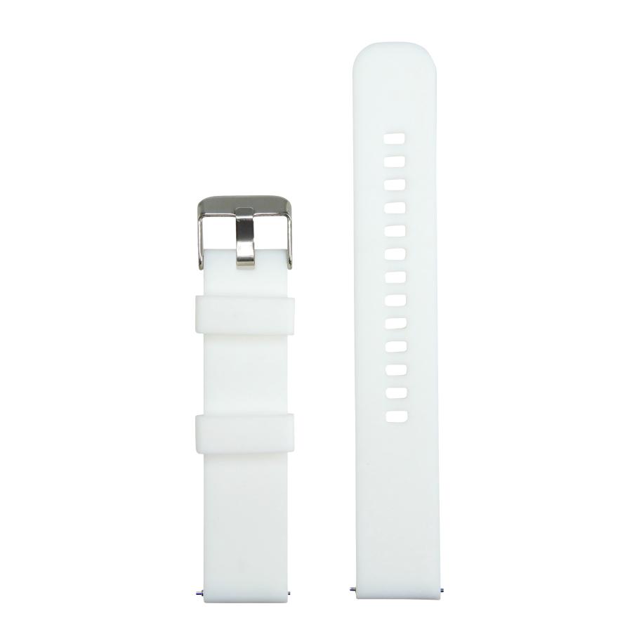 Diloy 腕時計ベルト シリコン 耐汗性 ヨーロピアン ソフトタッチ スマートウォッチ ホワイト 18mm |  | 01