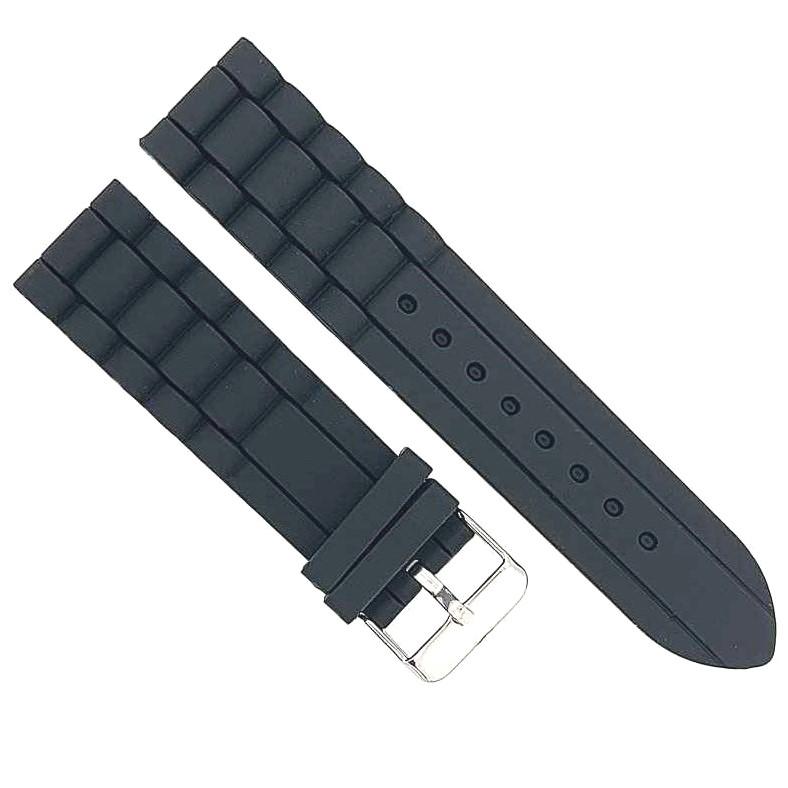 Diloy 腕時計ベルト スマートウォッチ シリコン 耐汗性 ヨーロピアン ソフトタッチ ブラック 24mm |  | 04