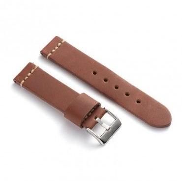 Diloy 腕時計ベルト 20mm 本革 エイジング オイルレザー バンド ref392 ヴィンテージ イタリア カーフスキン ミディアムブラウン |  | 01