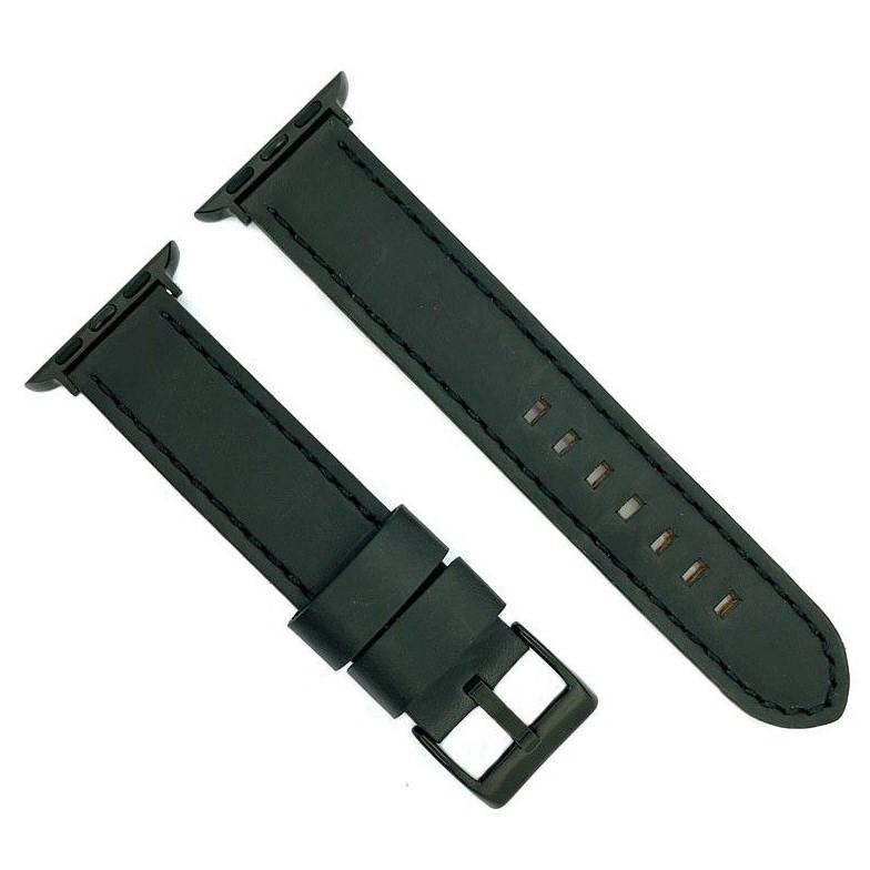 互換品 Diloy アップルウォッチ バンド イタリアン エイジド オイルレザー 38mm/40mm ベルト 本革  Apple Watch AW384 ブラック(BK) | 