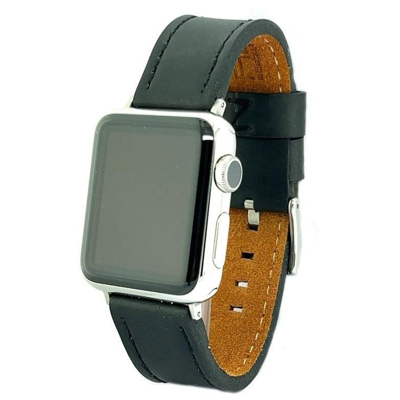 互換品 Diloy アップルウォッチ バンド イタリアン エイジド オイルレザー 38mm/40mm ベルト 本革  Apple Watch AW384 ブラック(BK) |  | 01