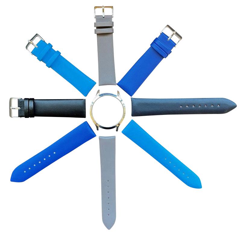 Diloy 腕時計ベルト 12mm シンプル ベーシック イタリアン カーフレザー本革 ストラップ301 グレー |  | 03