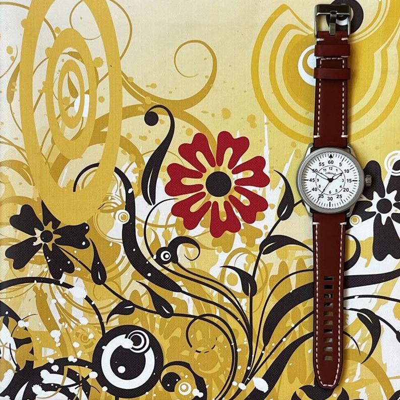 Diloy 腕時計ベルト 22mm 本革 エイジング オイルレザー バンド ref414 ヴィンテージ イタリア カーフスキン ミディアムブラウン |  | 02