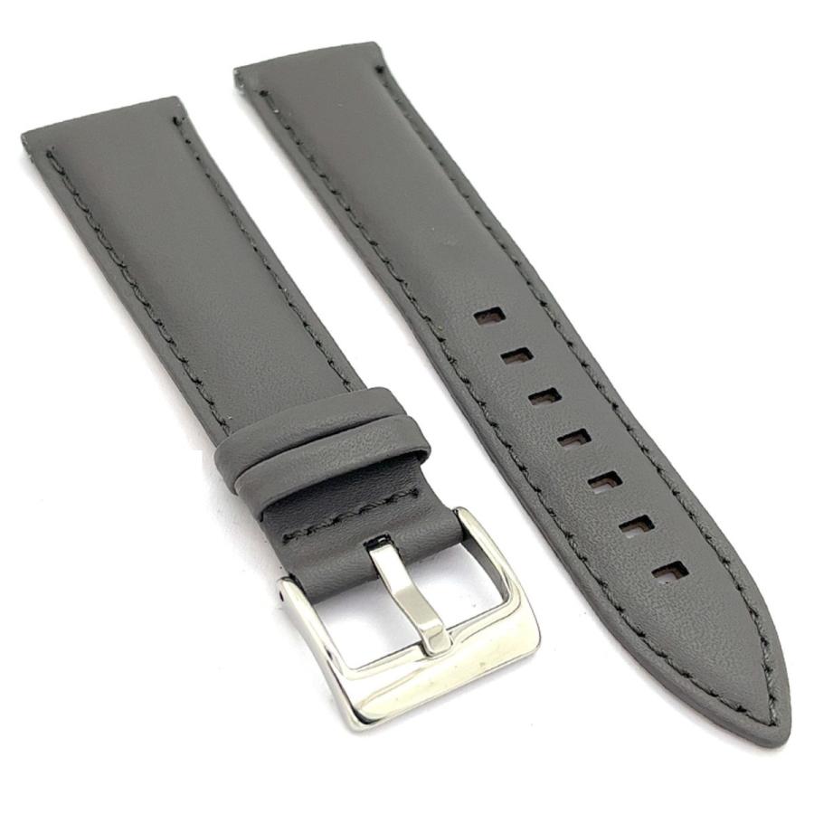 Diloy 腕時計ベルト 20mm イタリア カーフレザー 本革 バンド  ref330 グレー |  | 01