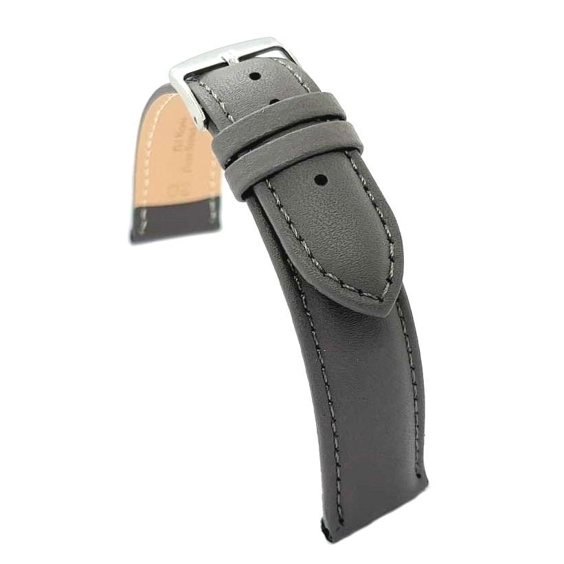 Diloy 腕時計ベルト 20mm レザー 302シリーズ バンド 本革 グレー | 