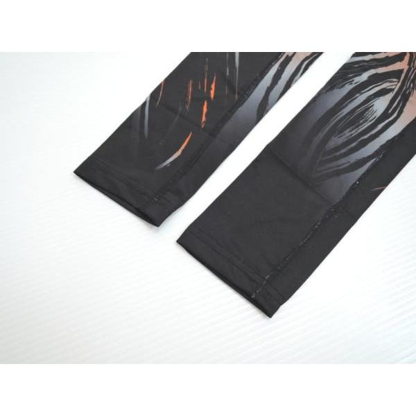 アームカバー サイクリング 日焼け防止 Lサイズ グレーxオレンジ |  | 02