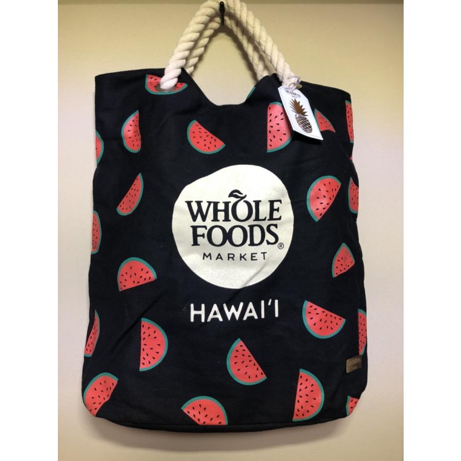 WHOLE FOODS ホールフーズ トートバッグ ハワイ  ショッピングバッグ エコバッグ HAWAII ハワイ限定 スイカ | 