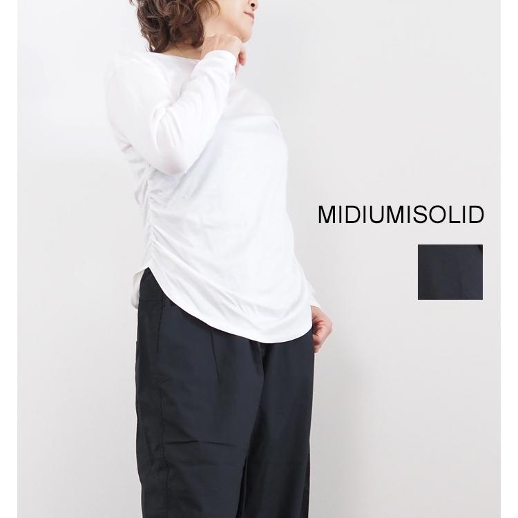 MIDIUMISOLID（ミディウミソリッド） サイドギャザープルオーバー 