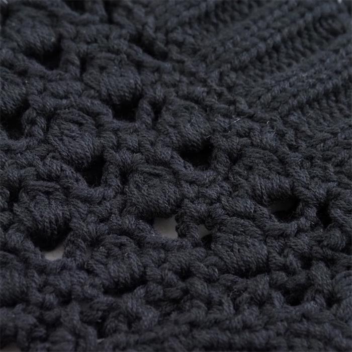 MIDIUMISOLID ミディウミソリッド かぎ針編み クロッシェカーディガン