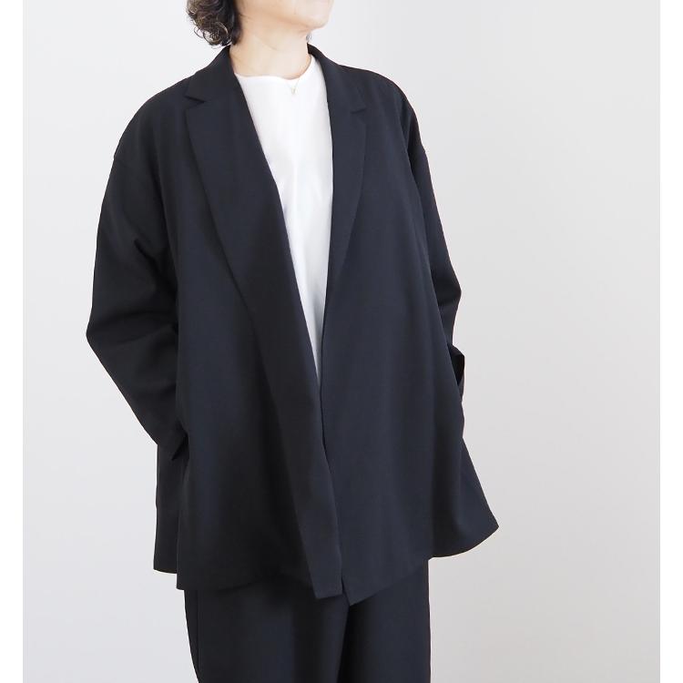 mizuiro ind テーラードシャツジャケット ブラック mizuiro ind テーラードシャツジャケット｜ MARcourt ONLINE STORE