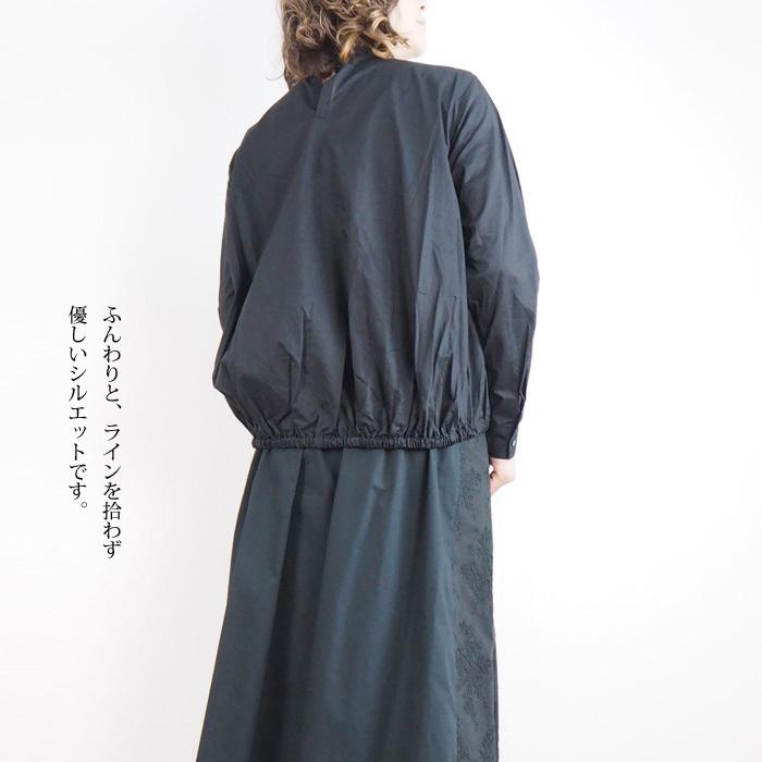 ミズイロインド mizuiroind ハイネックブラウス レースプルオーバー