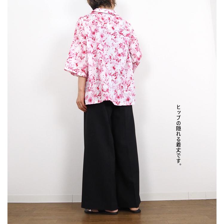 mizuiroind ミズイロインド mizuiro ind フラワープリントハーフ