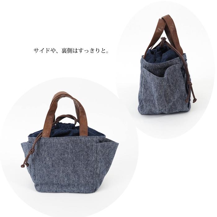 TOMOO（トモオ） 巾着口ミニトートバッグ 布製 レディース TOMOO