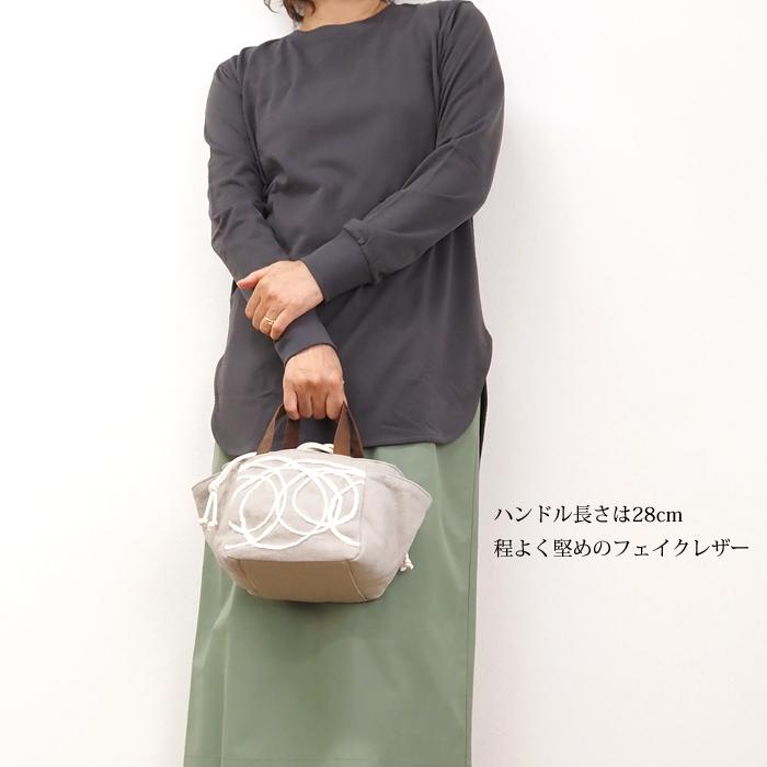 TOMOOバッグ TOMOO 巾着口ミニトートバッグ 布製 レディース designs トモオ