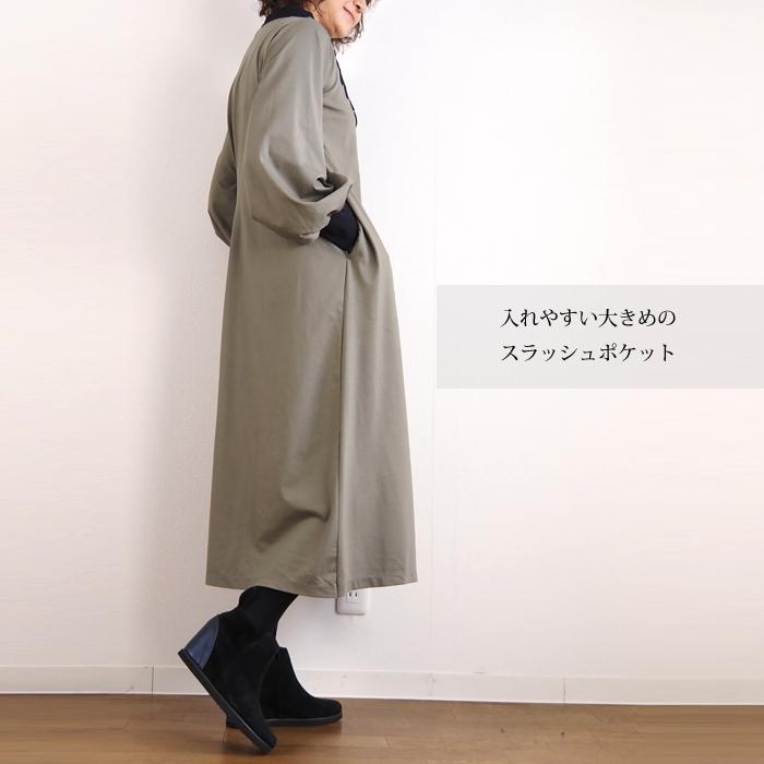 コード刺繍長袖ワンピース レディース THURIUM スリウム 20代 30代 40 