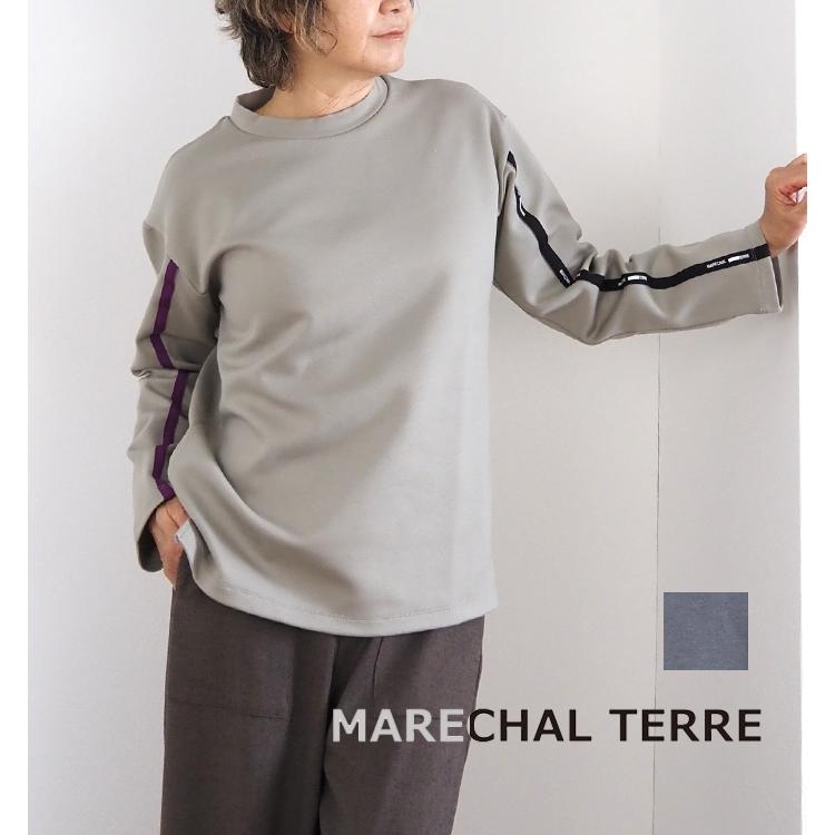 MARECHAL TERRE（マルシャルテル） ロゴテープ 長袖クルーネックT