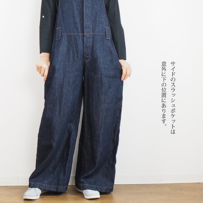 synanogues 53 オールインワン デニム パンツ コットンリネン
